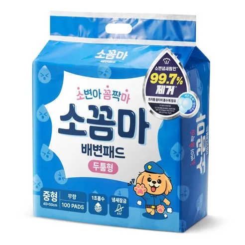 소꼼마 소변아 꼼짝마 1초흡수 두툼형 강아지 배변패드 무향