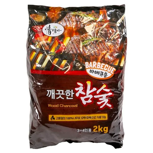 정담아 UH홈데코 깨끗한 바베큐용 참숯