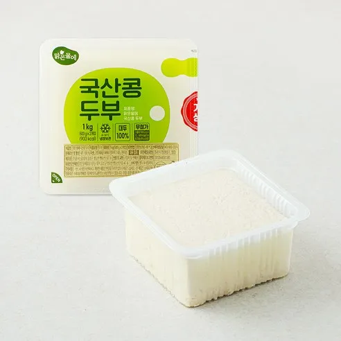 맑은물에 국산콩 두부