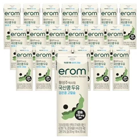 이롬 황성주 박사의 국산콩 두유 검은콩 고칼슘