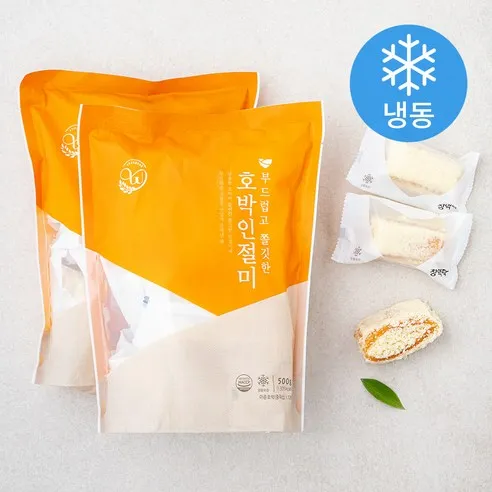창억떡 부드럽고 쫄깃한 호박인절미 (냉동)