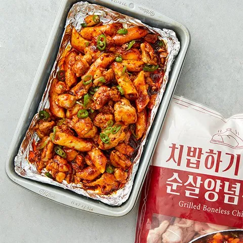 치밥하기 좋은 순살 바베큐치킨 - 마켓컬리