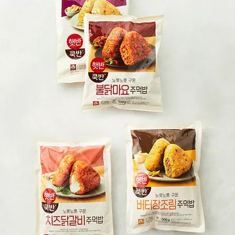 [햇반/쿡반] 노릇노릇 주먹밥 500g 6종 (택1) - 마켓컬리