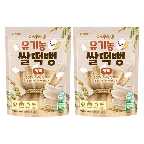 아이배냇 유아용 유기농 쌀떡뻥