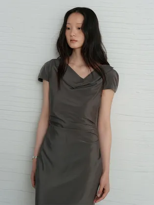 Low Drape Dress_3Color