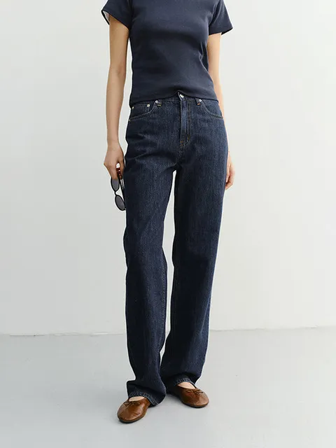 RELAXED SUMMER DENIM PANTS INDIGO BLUE_UDPA6B223N3