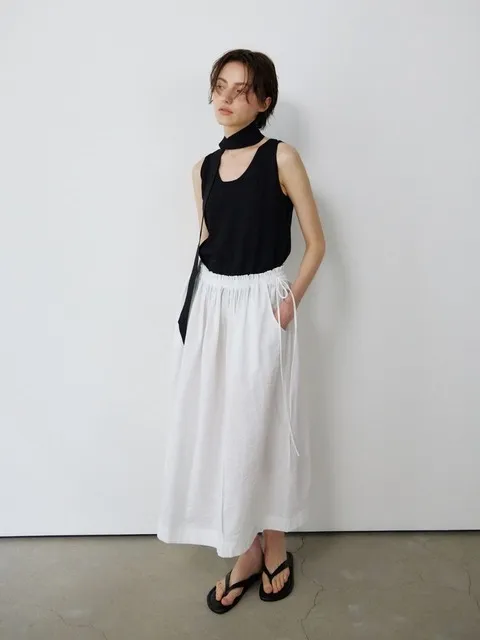 Breeze banding skirt (WHITE)