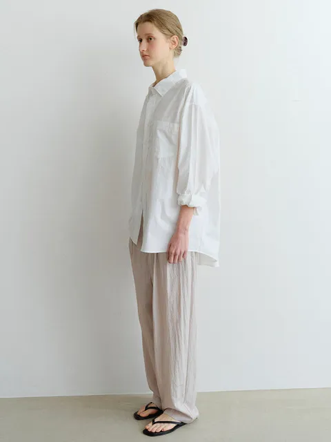 COTTON OVERSIZED SHIRTS_WHITE_OE2C2MSL41WHA