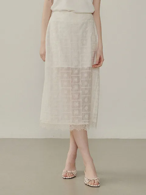 Melrose Sheer Midi Skirt_CREAM(315303)