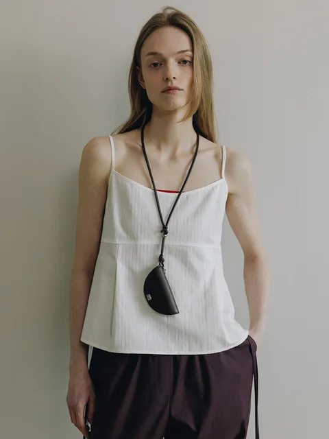 Cotton Stripe Jacquard Sleeveless Top SW6MB747_2color