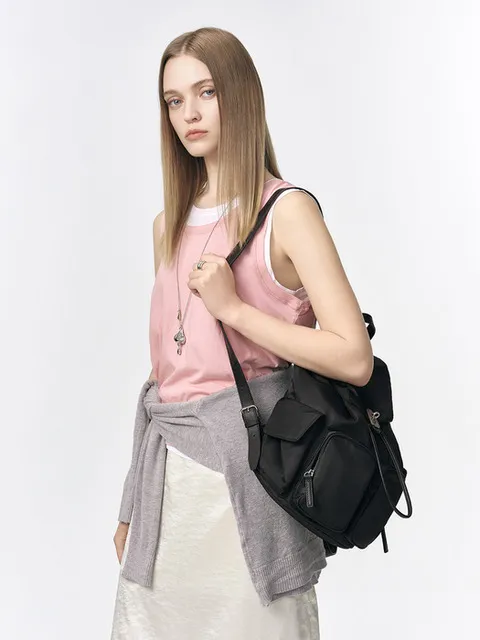 Hey Double Pocket Backpack M (헤이 더블 포켓 백팩 미듐)_3colors