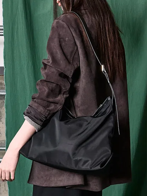 Nylon Shoulder Bag Black (KE61D3M025)