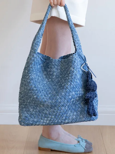 Soft mesh shourder bag_2color