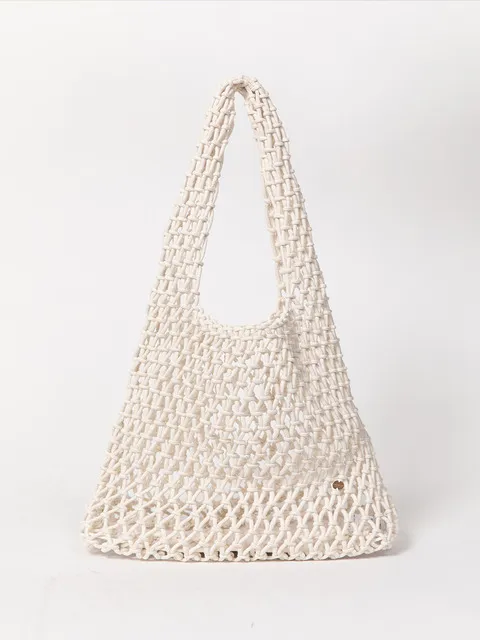 Net shoulder bag_White