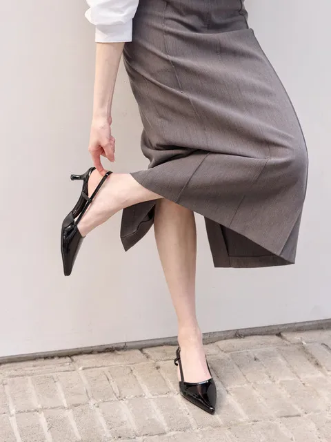 Sharon 샤론 스틸레토 슬링백 펌프스_H563_4colors_5cm