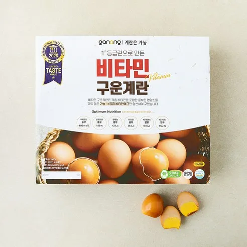 가농 1+ 등급란으로 만든 비타민 구운란 30구