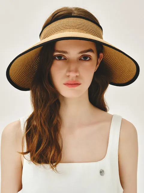 CIRCLE LOGO WIDE SUN VISOR black