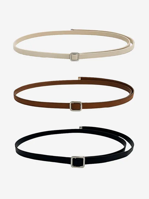 Slim Long Leather Belt_3COL (L251MBT010)