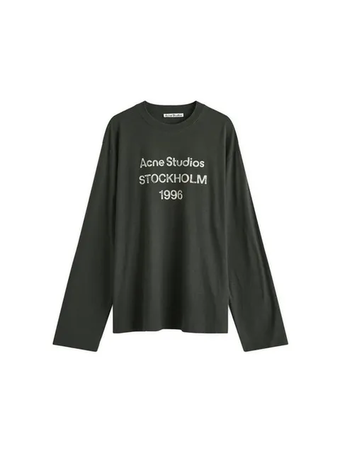 26SS 여성 1996 스탬프 빈티지 롱슬리브 티셔츠 페이드블랙 CL0197 BM0