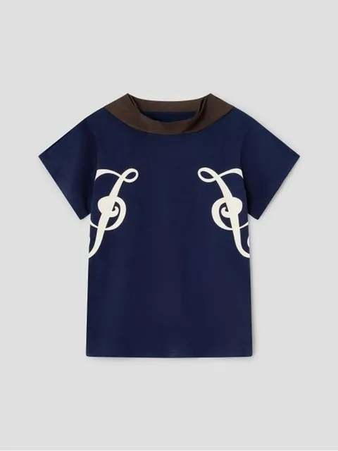 26SS 기마구아스 반팔 티셔츠 PHOEBE TSHIRT NAVY DOM