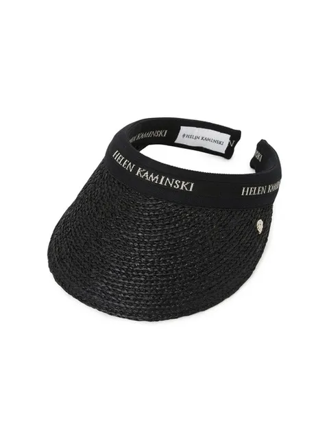 HELEN KAMINSKI 헬렌카민스키 비앙카 10 여성 바이저 HAT50265 CHARCOAL BLACK LOGO