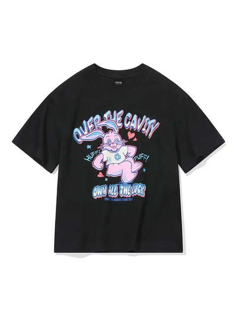 KIDS 허프 홉피 반팔티 블랙