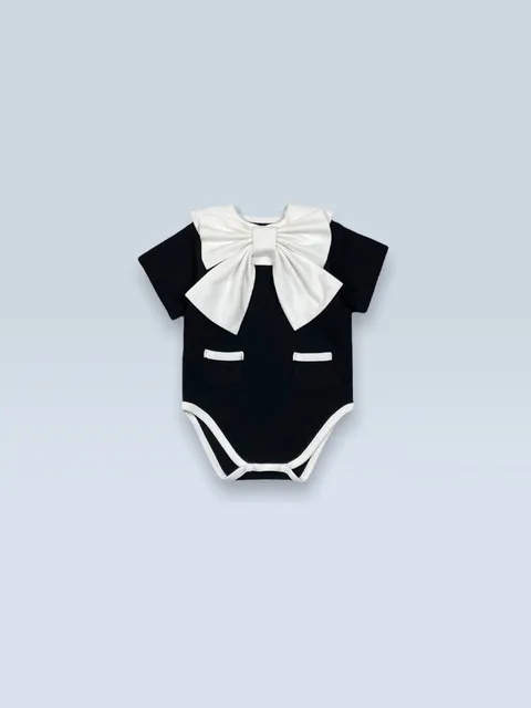 Dress Up! Bodysuit Short-sleeve (Black)