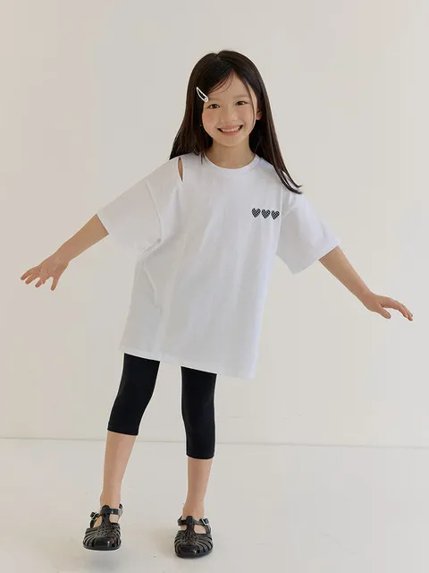 슬릿 하트 티셔츠