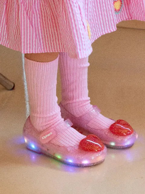 LED 러블리 라이팅 여아 젤리슈즈