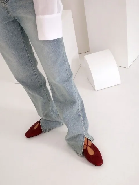 French ballet shoes Red