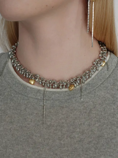 Moonstruck Gold Hearts Necklace