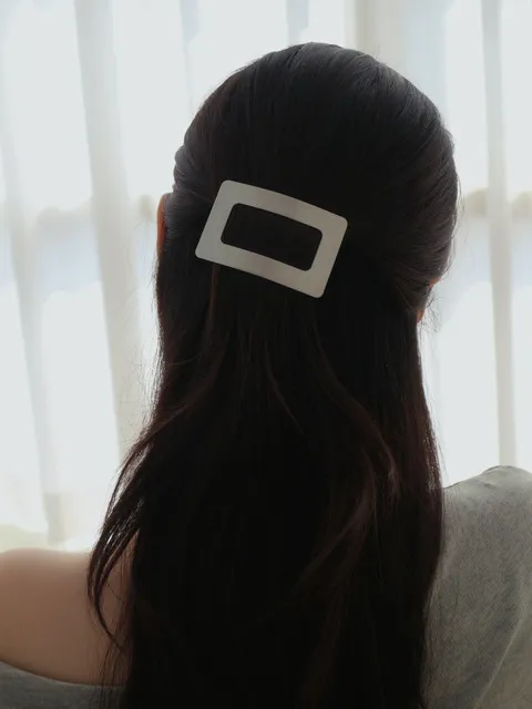 SQUARE FRAME HAIR PIN (2COLOR)