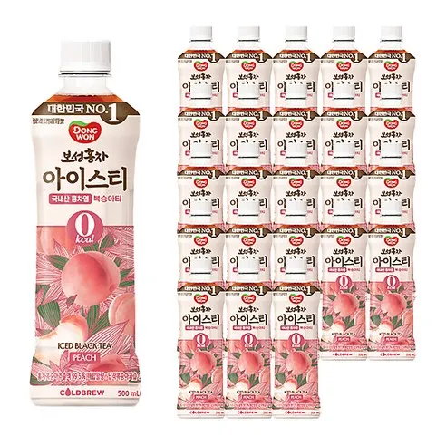 동원보성홍차 아이스티 제로 복숭아