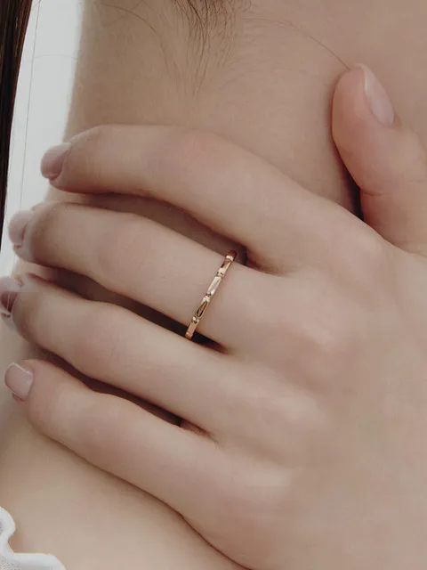 아이스블록 실버(P) 슬림 반지 S HL2R64223P9