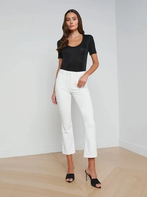Mira Cropped Bootcut Jean 2857ISK BLANC