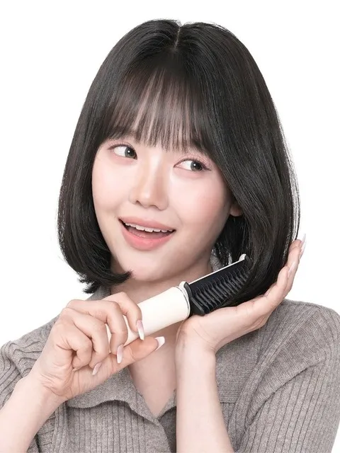 오브룸 무선 빗 고데기 미니 뿌리 볼륨 앞머리 뽕 휴대용 매직기