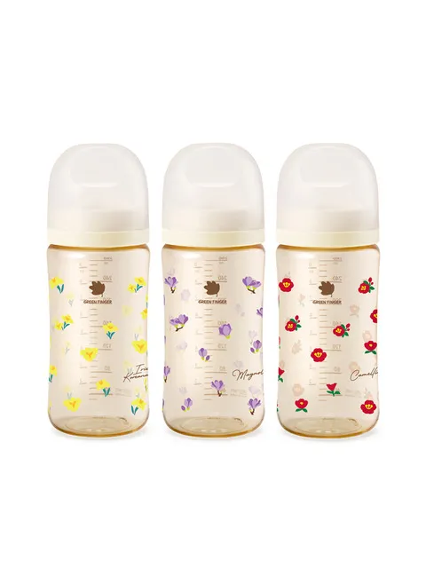 PPSU 플라워 젖병 트리플팩 280ml(젖꼭지미포함)