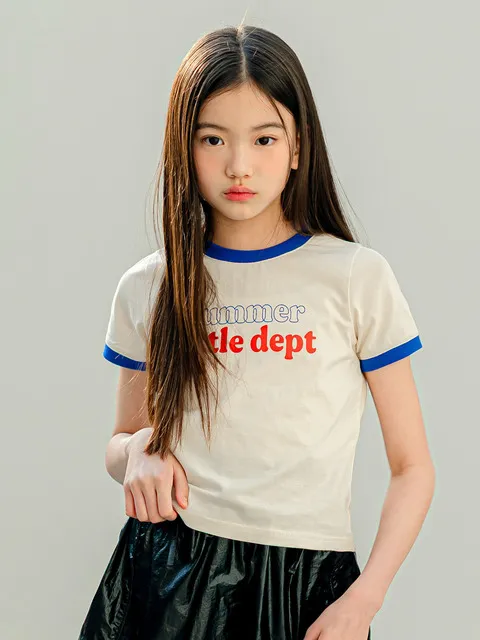 링거 슬림 티셔츠 Ivory