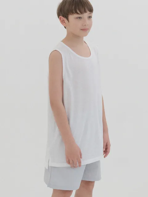 kids_레이어드 트임 롱 나시 (화이트)