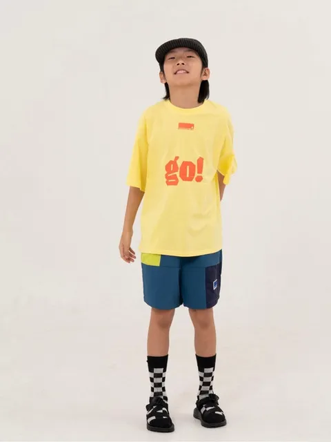 GO 오버사이즈 시그니처 그래픽 반팔티