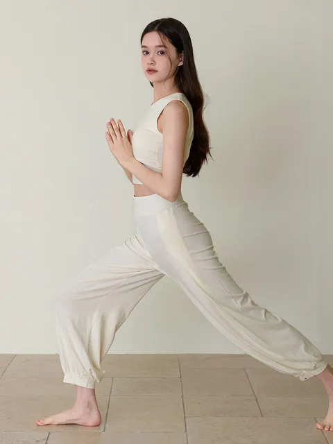 요가 라이크 핀턱팬츠 (버터레몬)