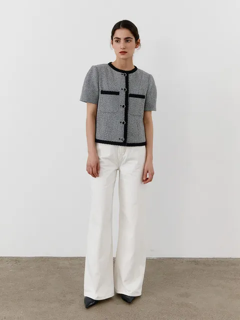 TWR MID-RISE WIDE DENIM WHITE