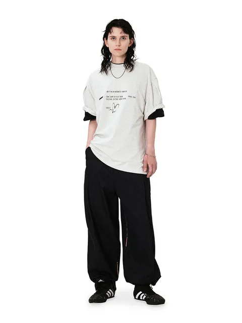 Twinkle heart logo t-shirt Oatmeal