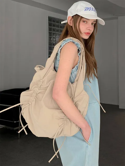Shirring Nylon Shoulder Bag (4colors) - VBAG_008