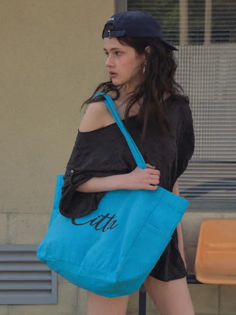 Colorful Canvas Bag_CTA952(Blue)
