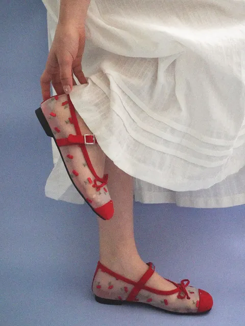 (216)omn Mesh Flat Shoes 메쉬 플랫 슈즈 _2colors