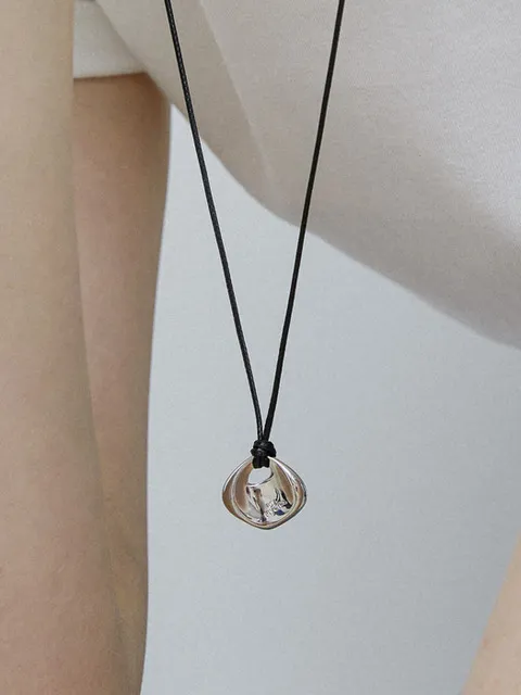 Clay string necklace (White) BH7N56737WB800