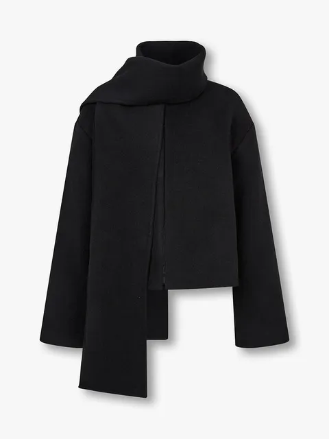 울 블렌드 후크 크롭트 자켓 (Porter Cropped Jacket)_블랙 RF14101002