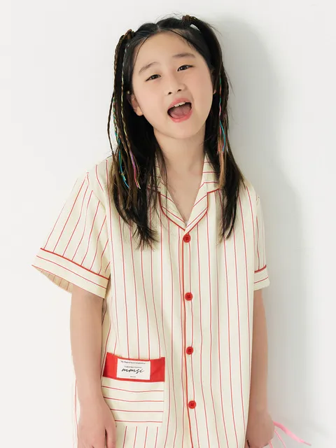 26 Summer Silk Fit Sollin S Kids Short-Sleeved Pajamas Set