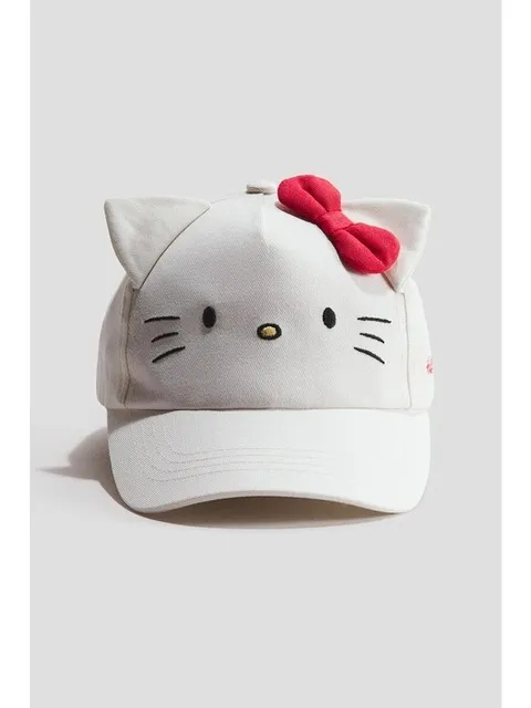아플리케 캡 화이트/헬로키티 1347394001